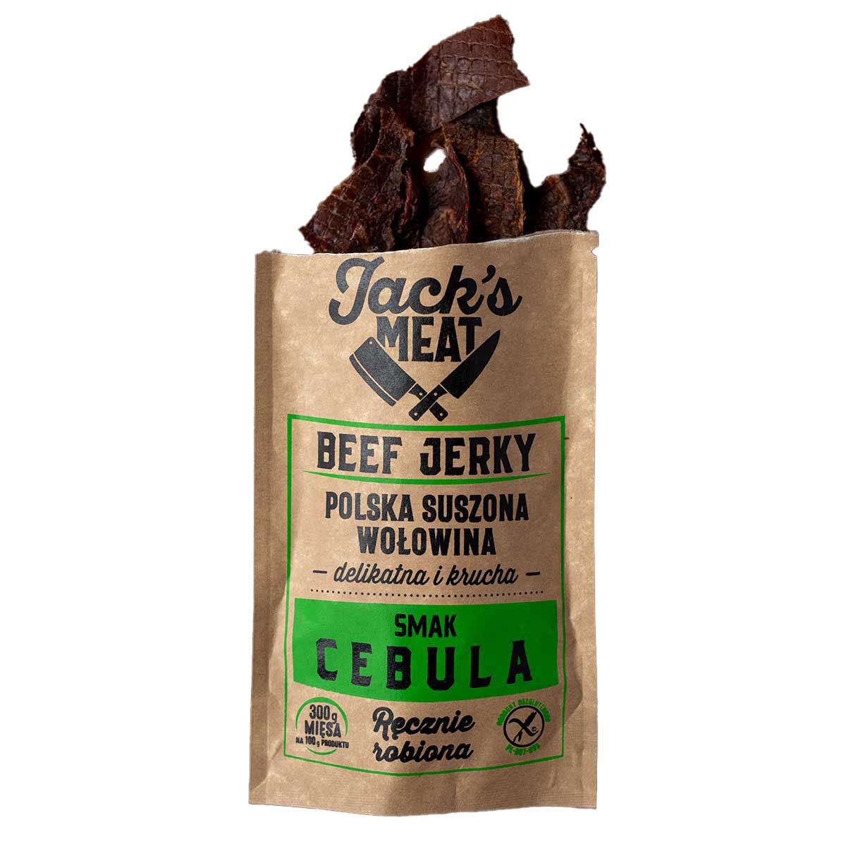 Suszona wołowina Jack's Meat Beef Jerky o smaku cebuli 30 g