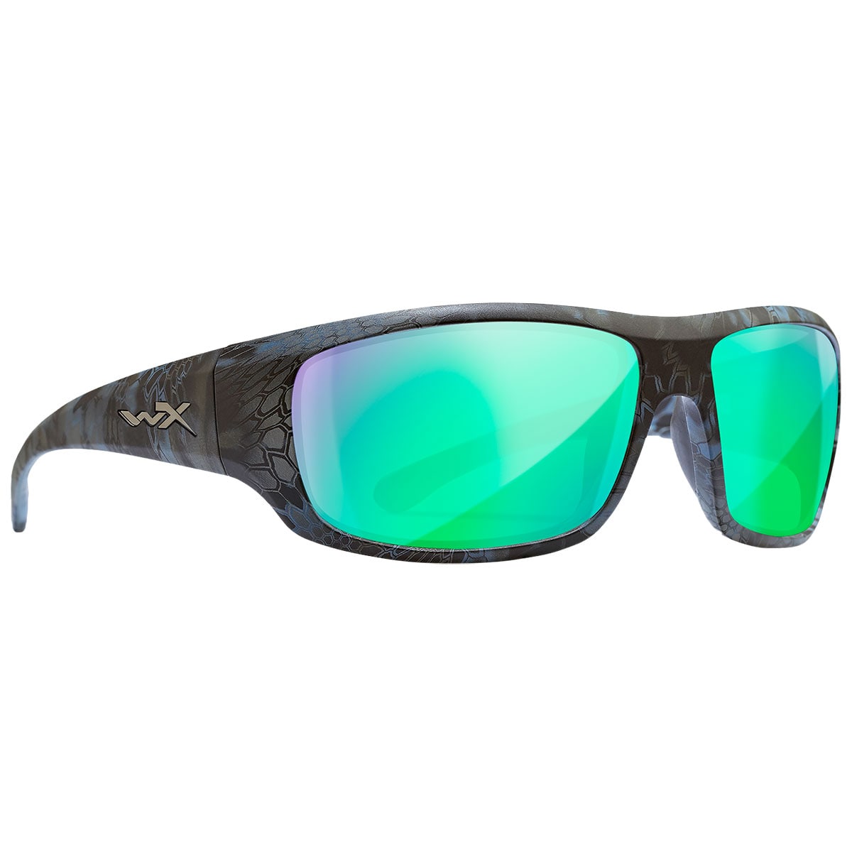 Okulary taktyczne Wiley X Omega - Captivate Polarized Green Mirror/Kryptek Neptune