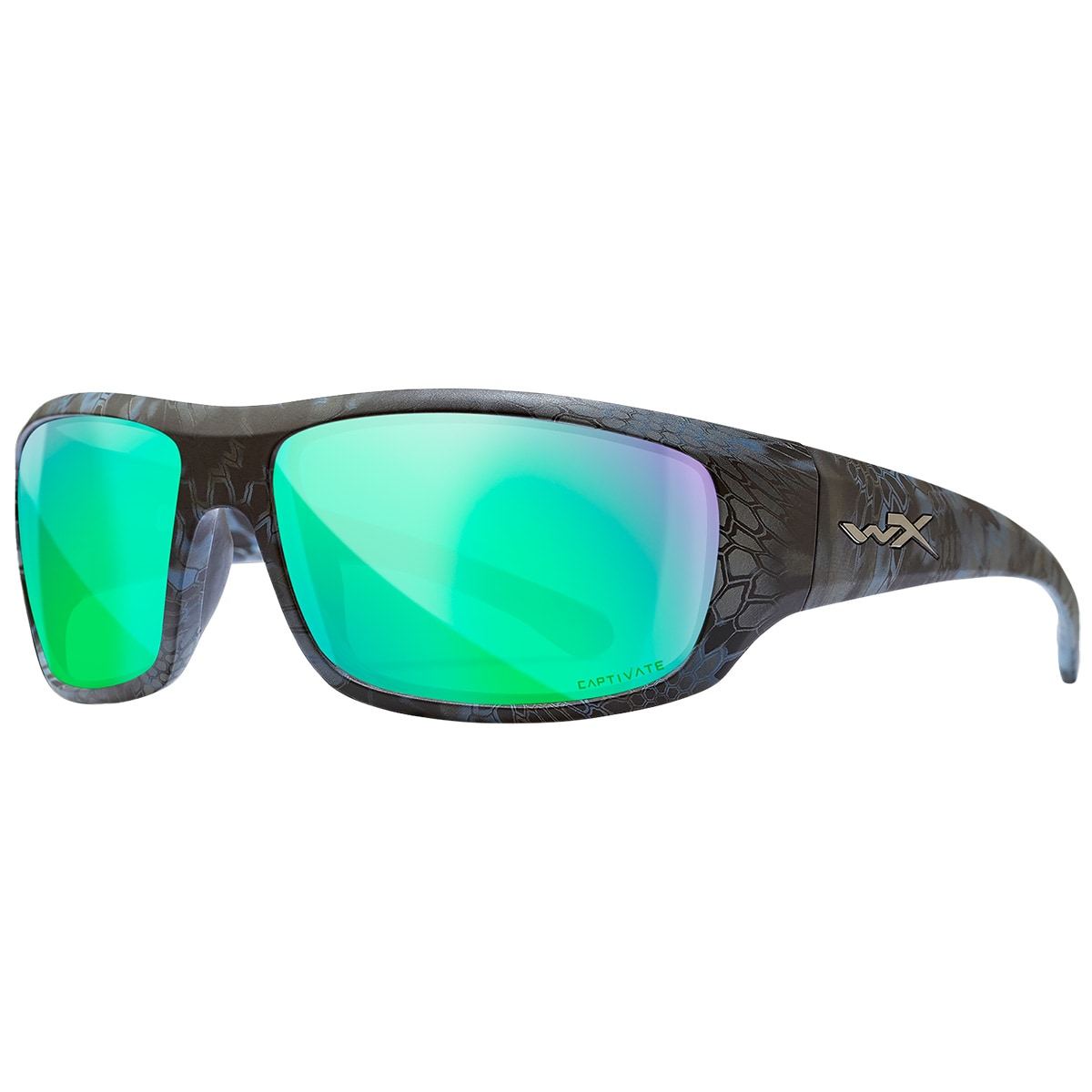 Тактичні окуляри Wiley X Omega - Captivate Polarized Green Mirror/Kryptek Neptune