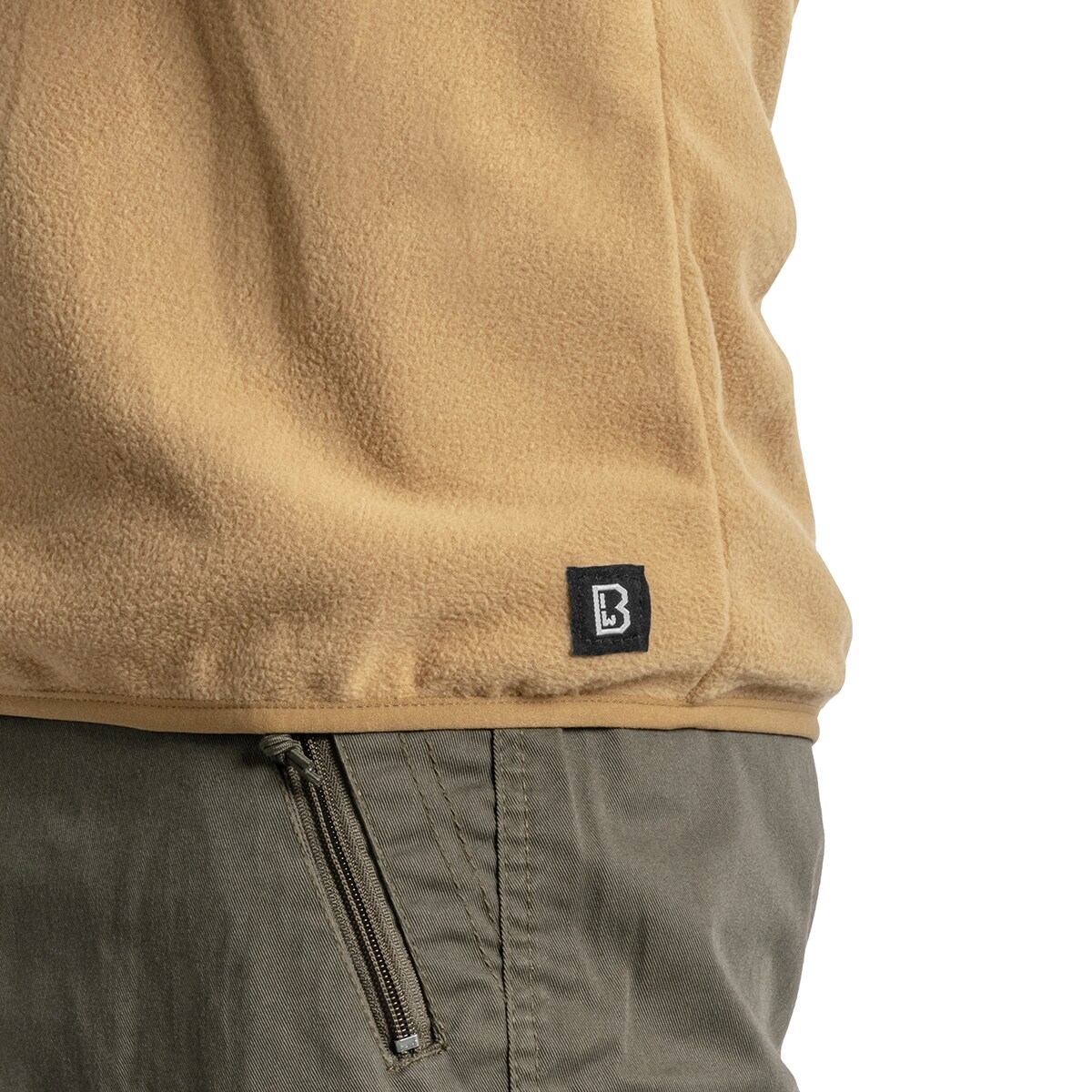 Флісова кофта Brandit Fleece Troyer Ripstop – Coyote