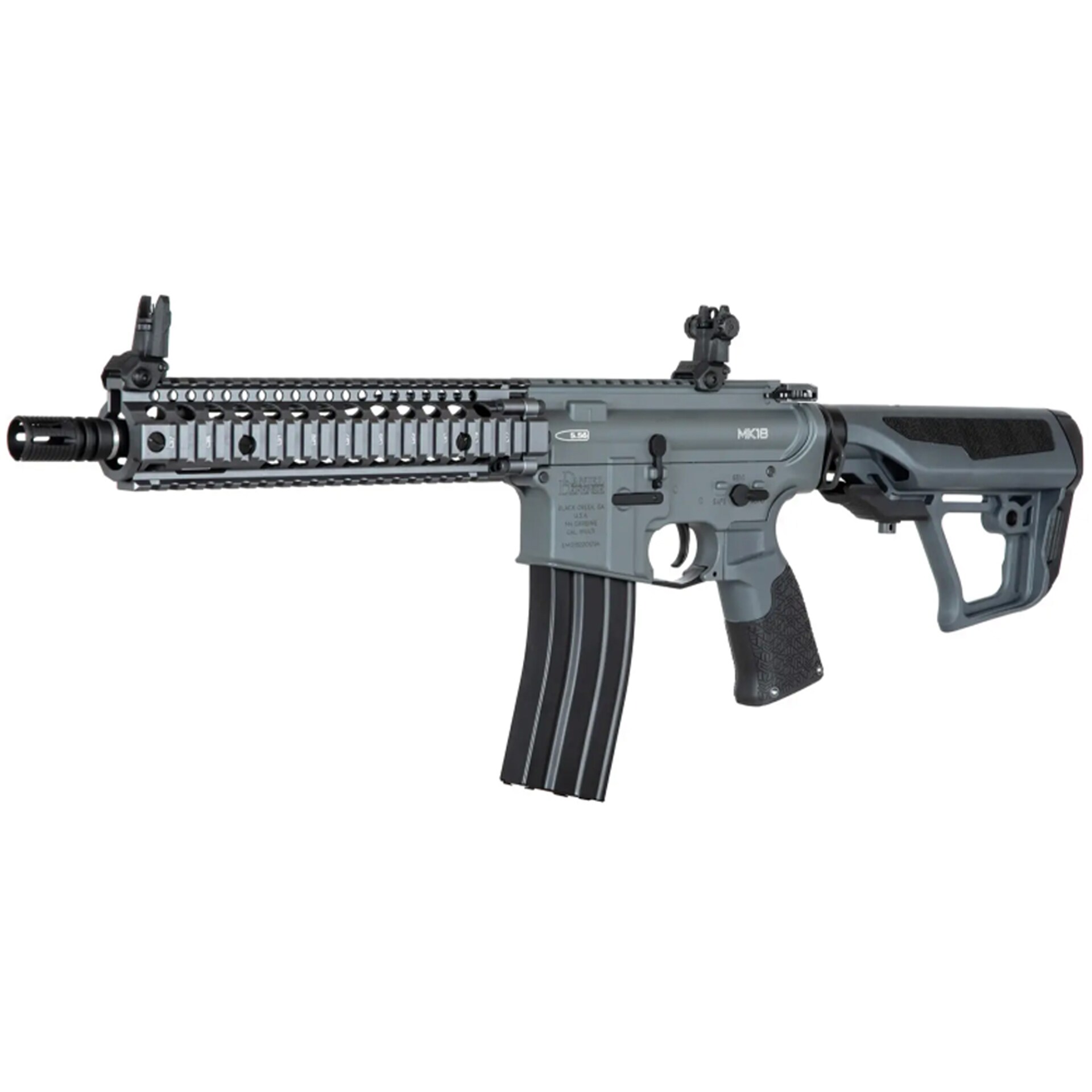 Karabinek szturmowy AEG EBB ICS DD MK18 - Grey