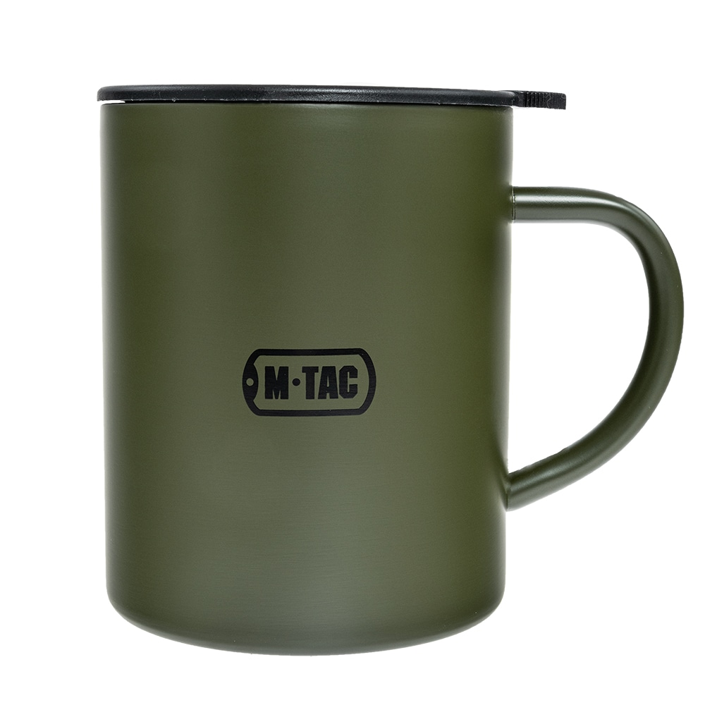 Kubek termiczny M-Tac z pokrywką 400 ml - Olive