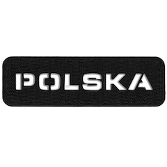 Naszywka ażurowa M-Tac Polska Laser Cut - Black