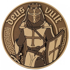 Naszywka 3D M-Tac Deus Vult PVC - Coyote