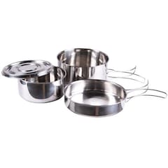 Zestaw naczyń Mil-Tec Stainless Steel Cook Set - 4 elementy