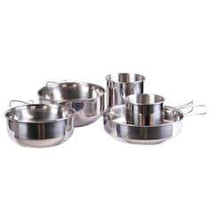 Zestaw naczyń Mil-Tec Stainless Steel Cook Set - 5 elementów
