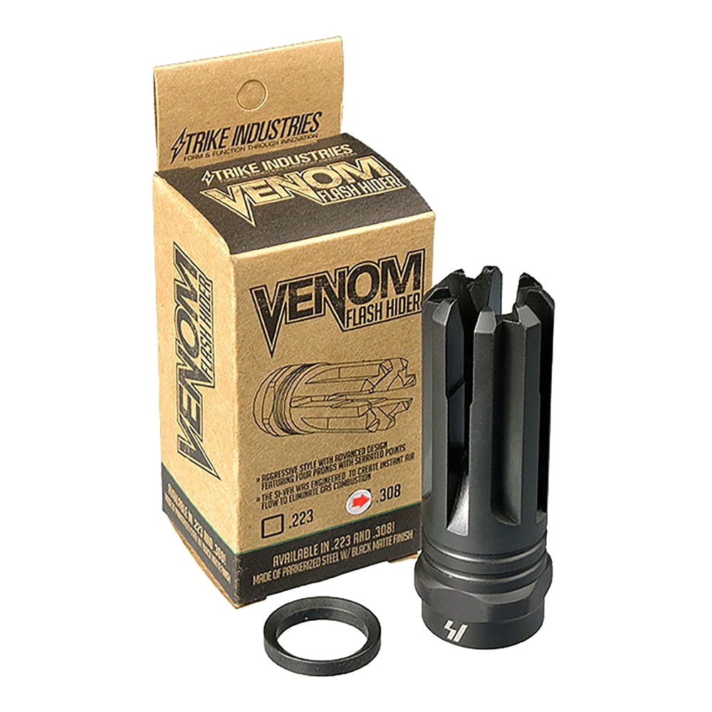 Полум'ягасник Strike Industries Venom Flash Hider для гвинтівок калібру .308/7,62 мм - Black
