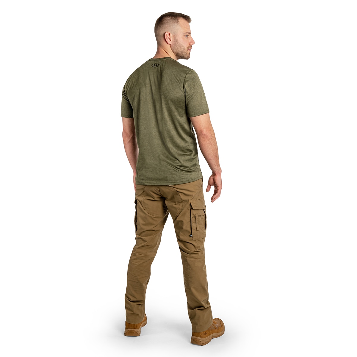 Koszulka termoaktywna Under Armour UA Tech Vent Short Sleeve - Marine OD Green/Black