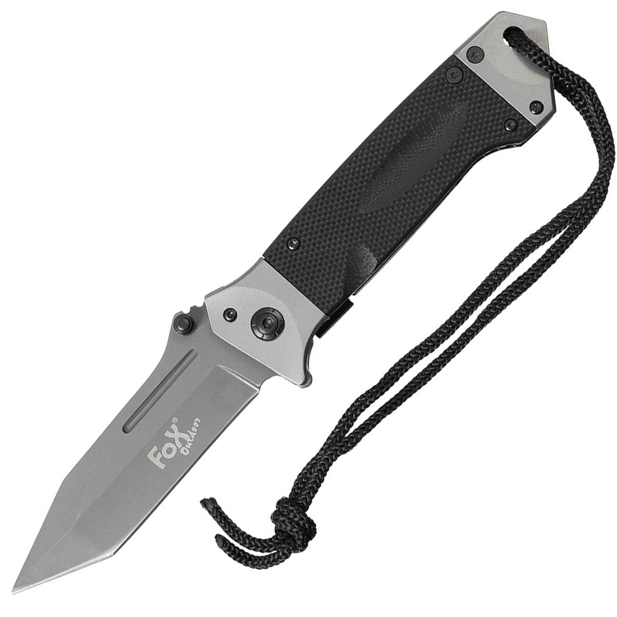 Nóż składany MFH Fox Outdoor Jack Knife One-handed Tanto - Black