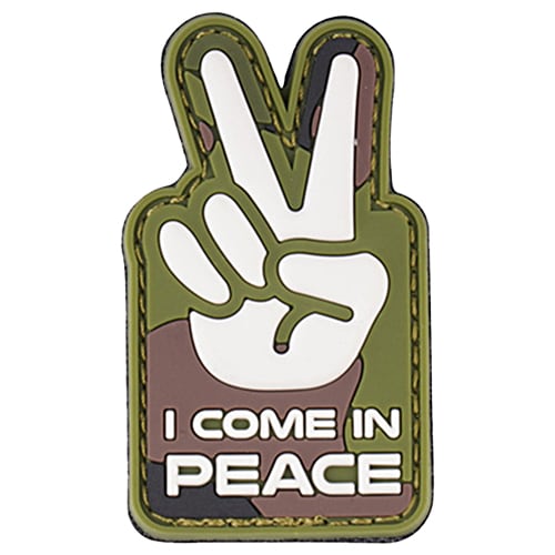 Naszywka 101 Inc. 3D PVC I come in peace - Woodland