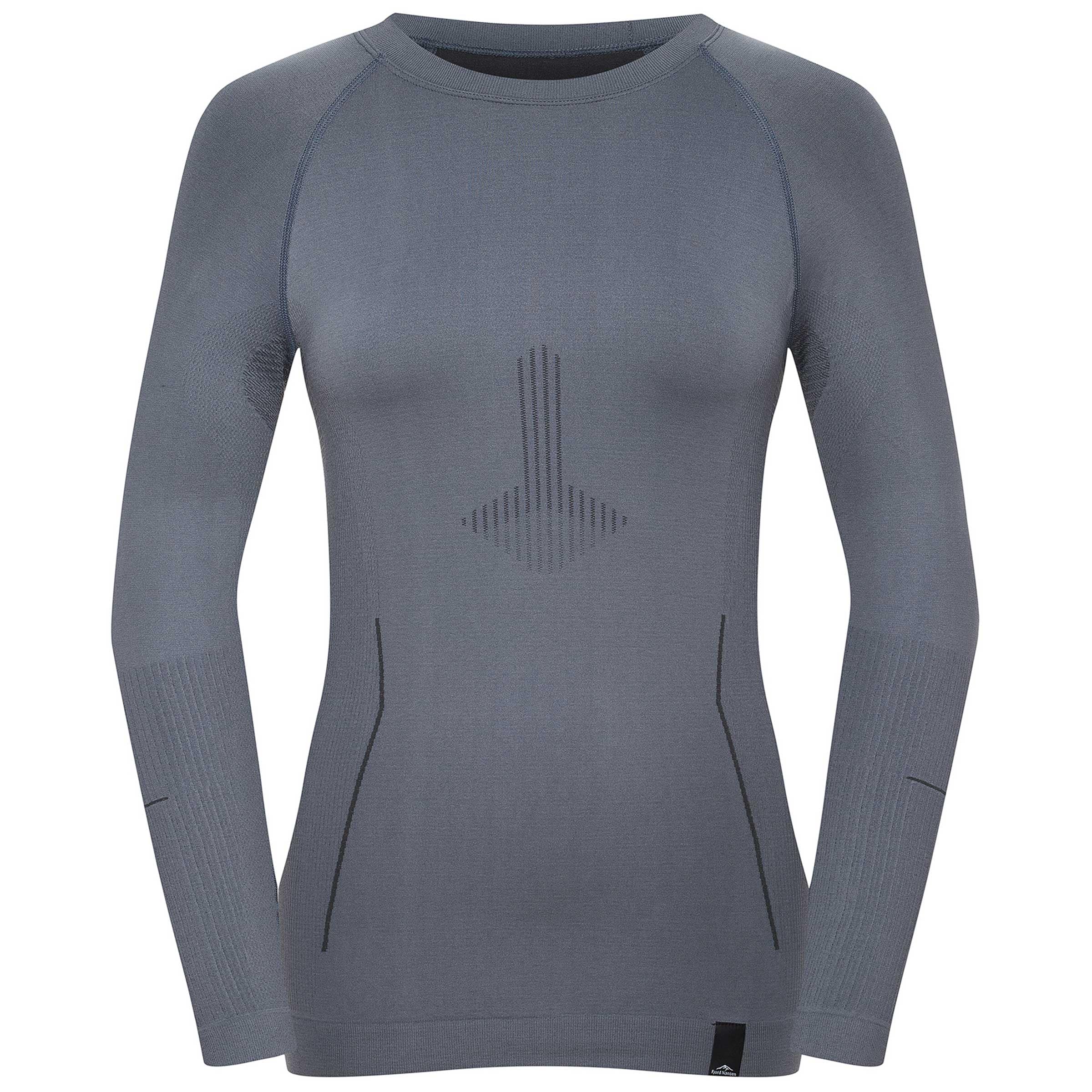 Koszulka termoaktywna damska Fjord Nansen RIFFE Longsleeve - Essential Grey