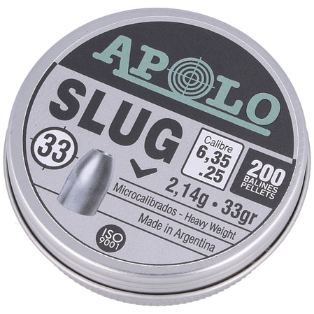 Śrut Apolo Slug 33 grain 6,35 mm - 200 szt.