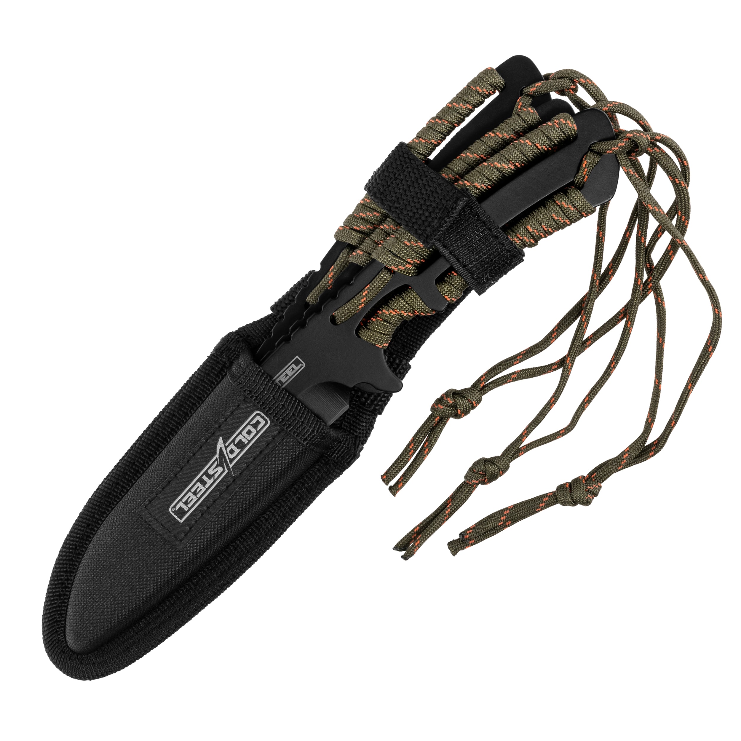 Метальний ніж Cold Steel з паракордом 420SS - 3 шт.