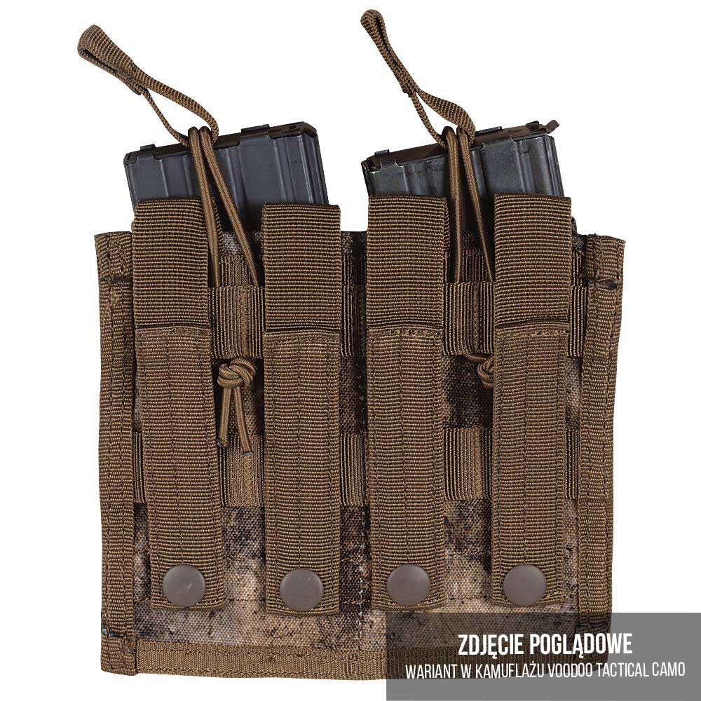 Podwójna ładownica Voodoo Tactical Double Open Top Mag Pouch na magazynki M4 / M16 - Coyote