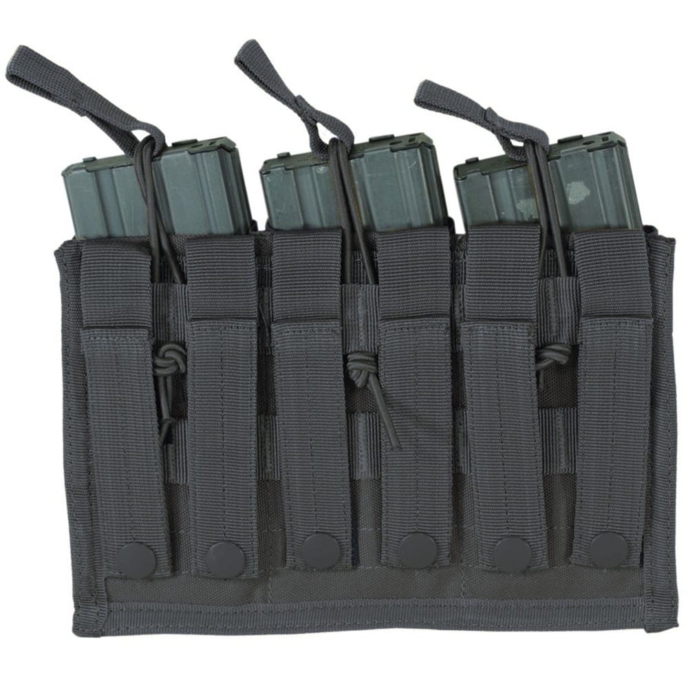 Potrójna ładownica Voodoo Tactical Triple Open Top mag pouch na magazynki M4 / M16 - Black