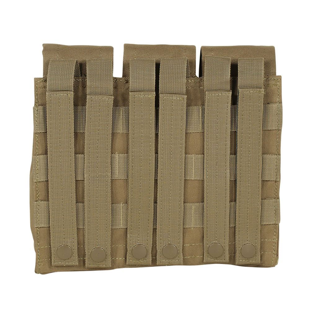 Potrójna ładownica Voodoo Tactical Triple Mag Pouch na magazynki M4 / AK47 - Coyote
