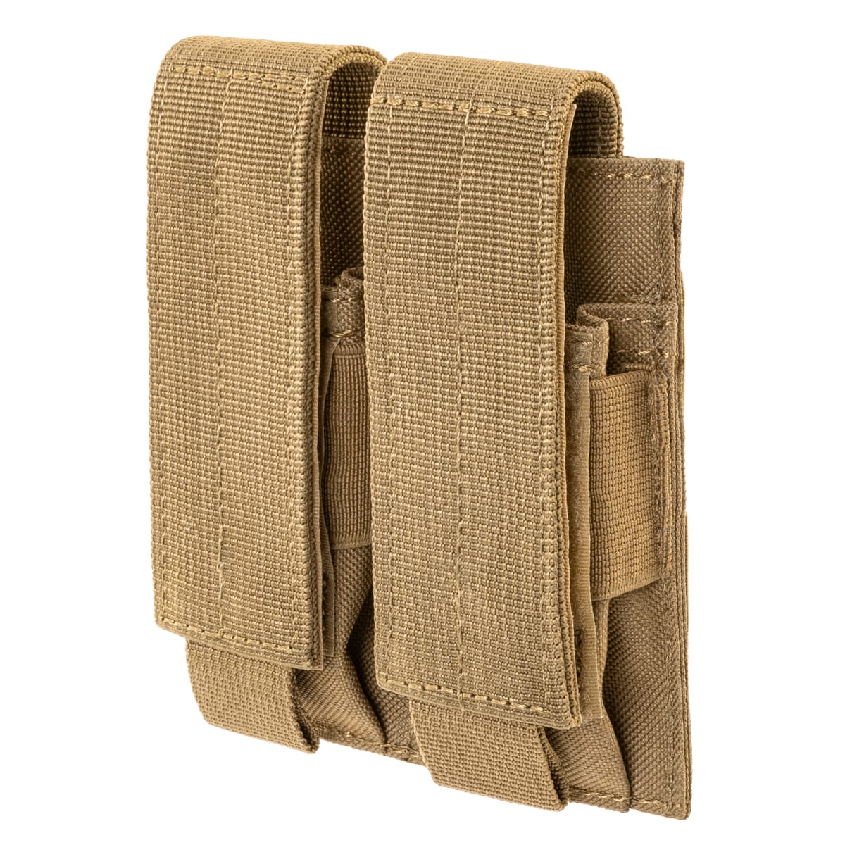 Ładownica Voodoo Tactical Pistol Mag Double z 2 magazynkami pistoletowymi - Coyote