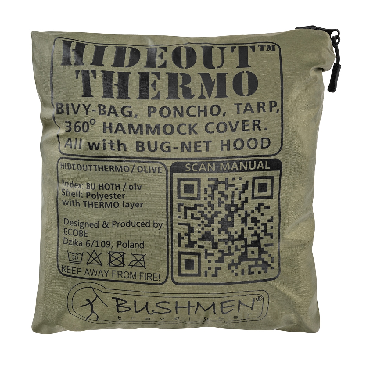 Śpiwór termiczny Bushmen Hideout Thermo Bivy Bag - Olive