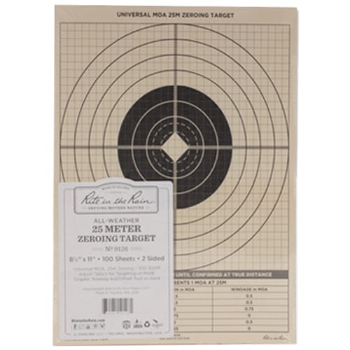 Tarcza strzelecka Rite in the Rain 25 Meter Zeroing Target - 100 szt. - 9126
