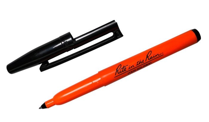 Długopis wodoodporny Rite in the Rain All Weather Belt Clip 2 szt. - Orange OR91
