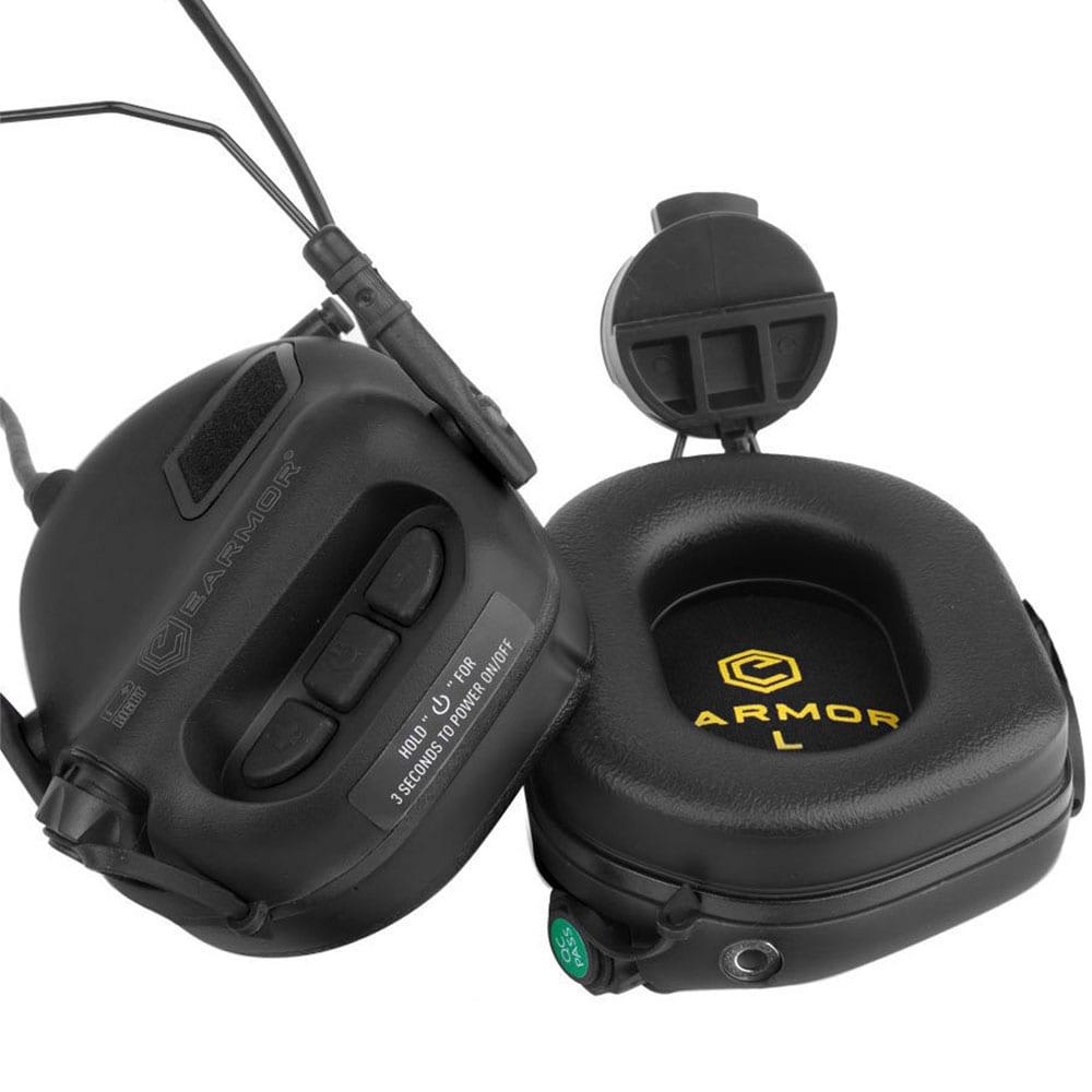 Активні навушники Earmor M31H для шоломів FAST MT - Black