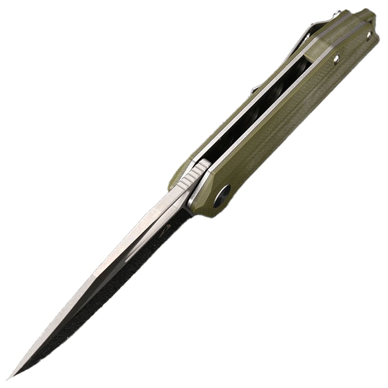 Nóż składany CMB Lurker D2 - Green - Green/Satin Blade