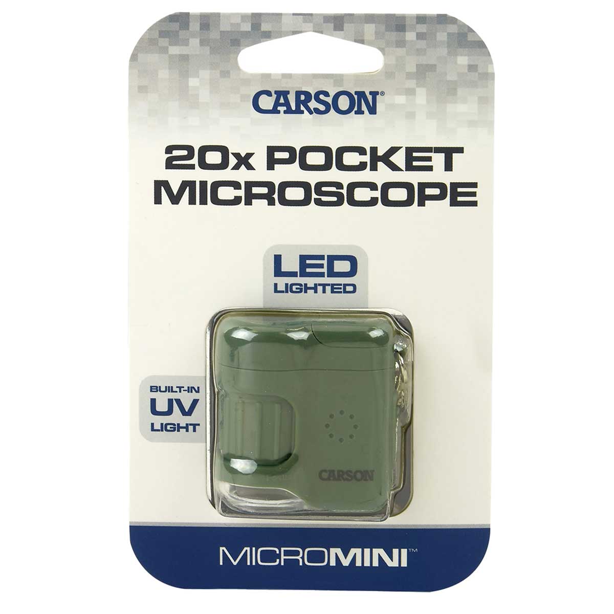 Кишеньковий мікроскоп Carson MicroMini 20x - Green