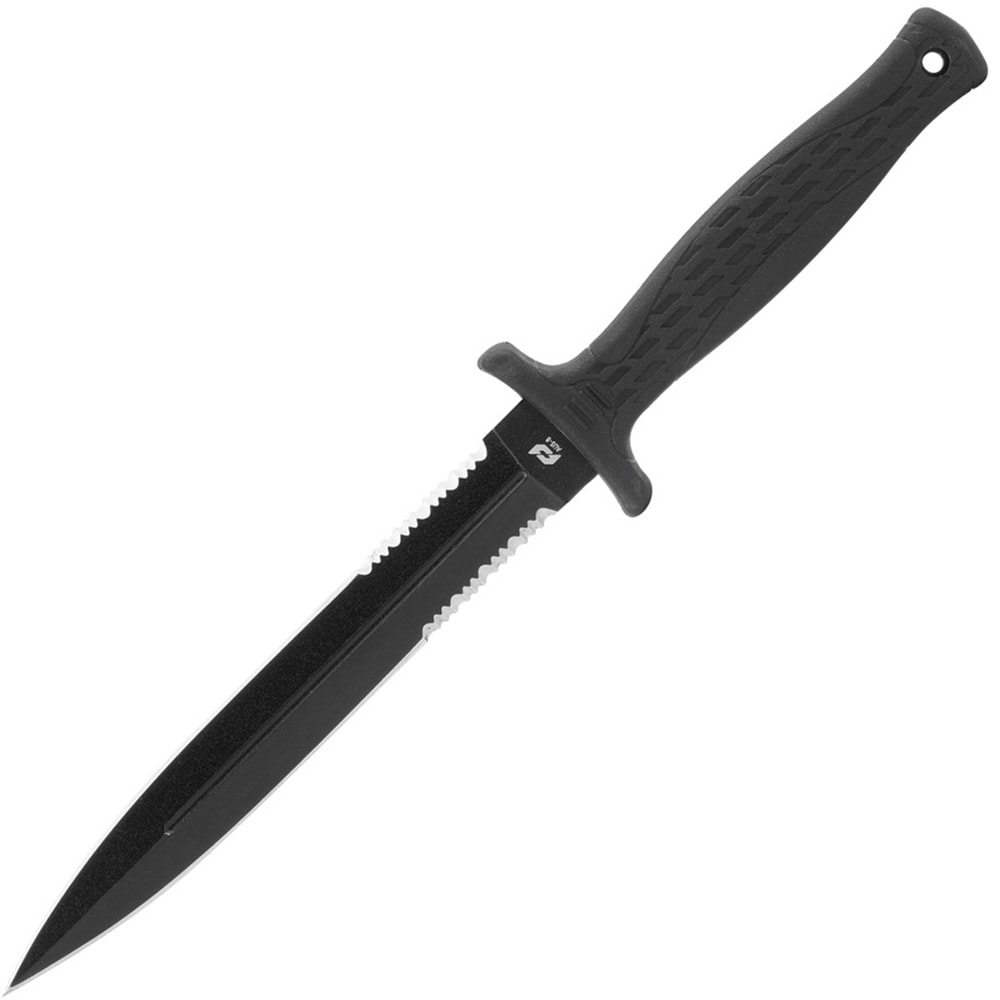 Nóż wojskowy Schrade Needle Magnum Serrated Fixed Blade - Black