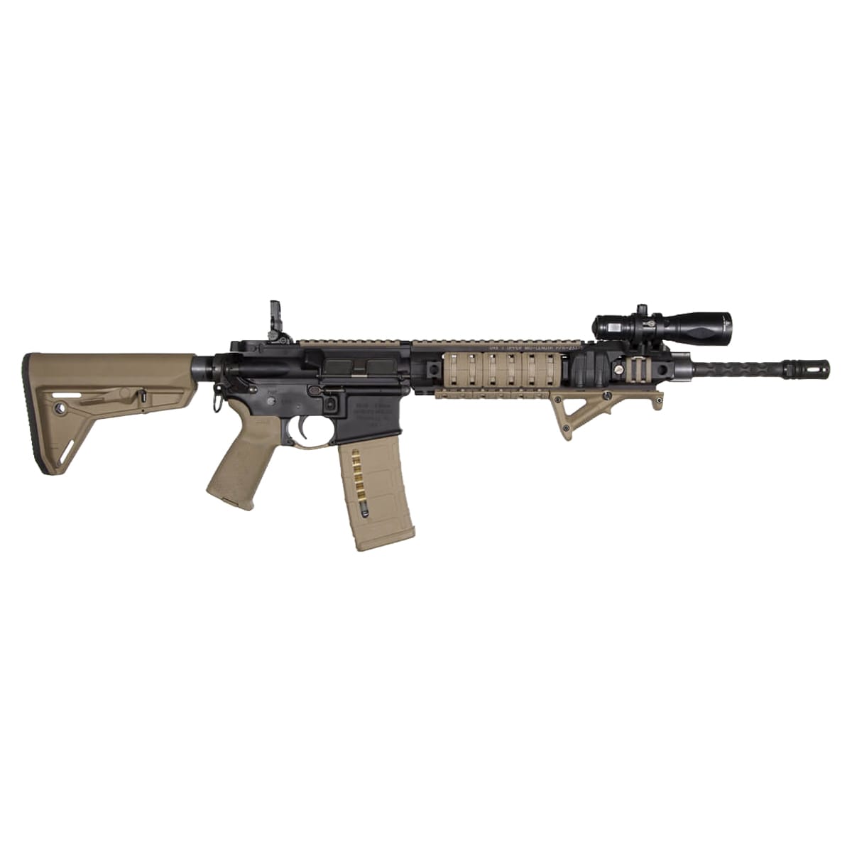 Montaż oświetlenia taktycznego Magpul Light Mount V-Block and Rings - Black