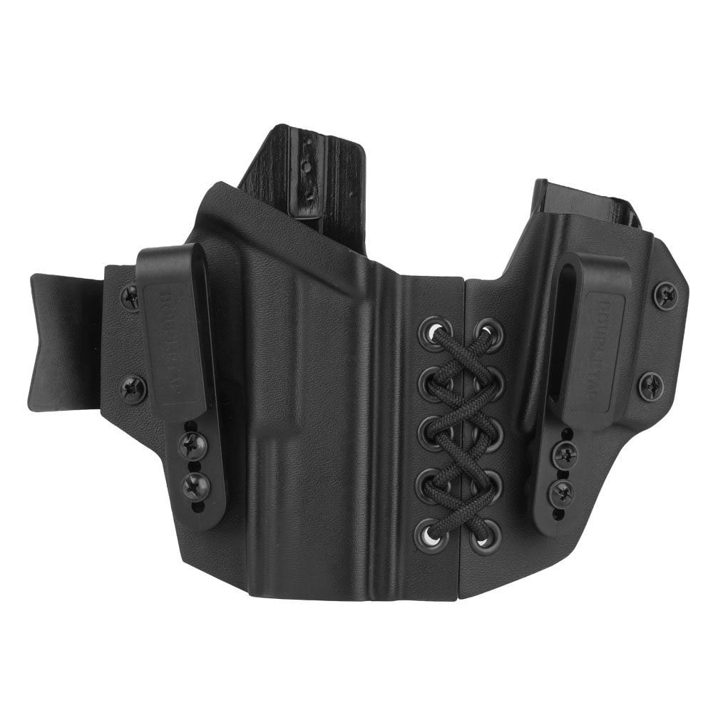 Кобура Doubletap Gear Kydex IWB Appendix Elastic з підсумком для пістолету Glock 17 - Black