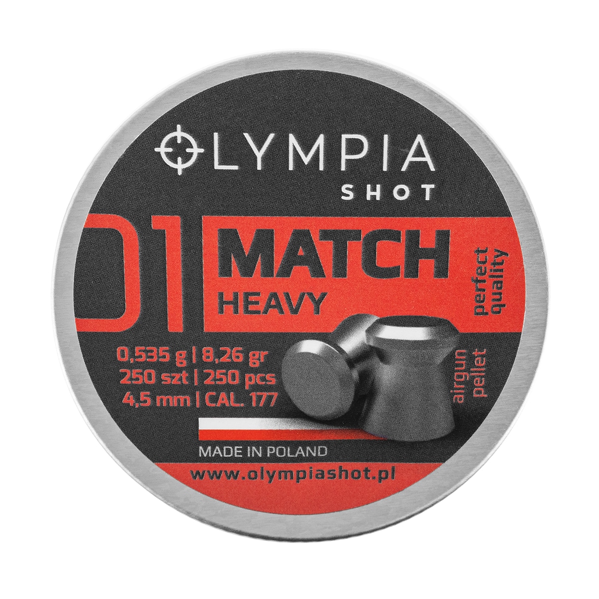 Дріб Olympia Shot Match Heavy 4,5 мм - 250 шт. 