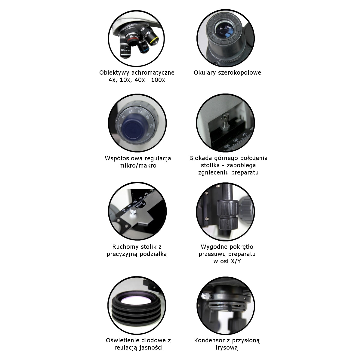 Mikroskop Delta Optical Genetic Pro z kamerą 3 MP