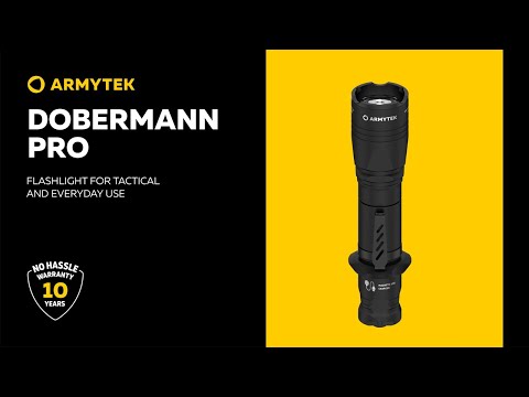 Latarka Armytek Dobermann Pro Magnet USB Warm - 1400 lumenów
