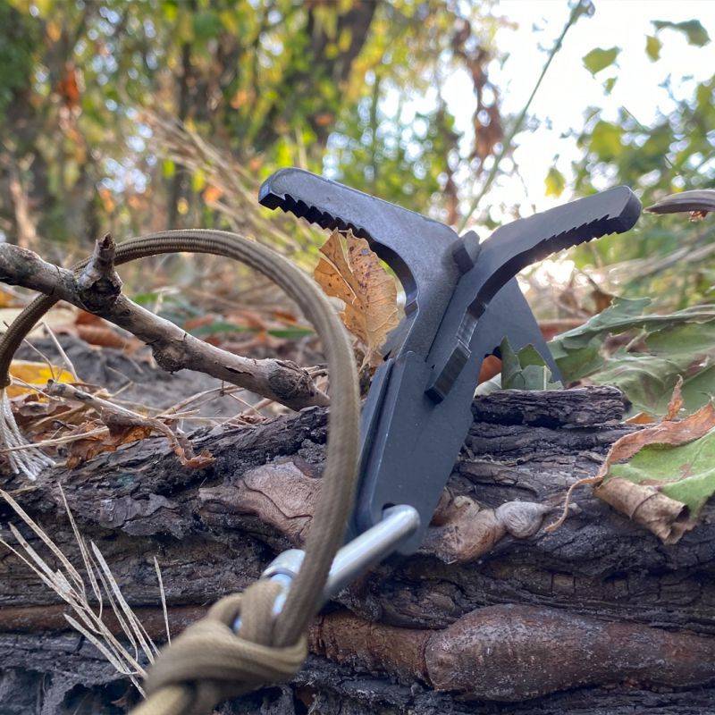 Linka EDCX 550 Paracord 15 m z kotwiczką - Czarna