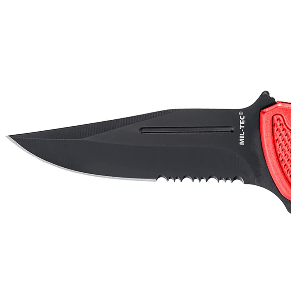 Nóż składany ratowniczy Mil-Tec Rescue Red