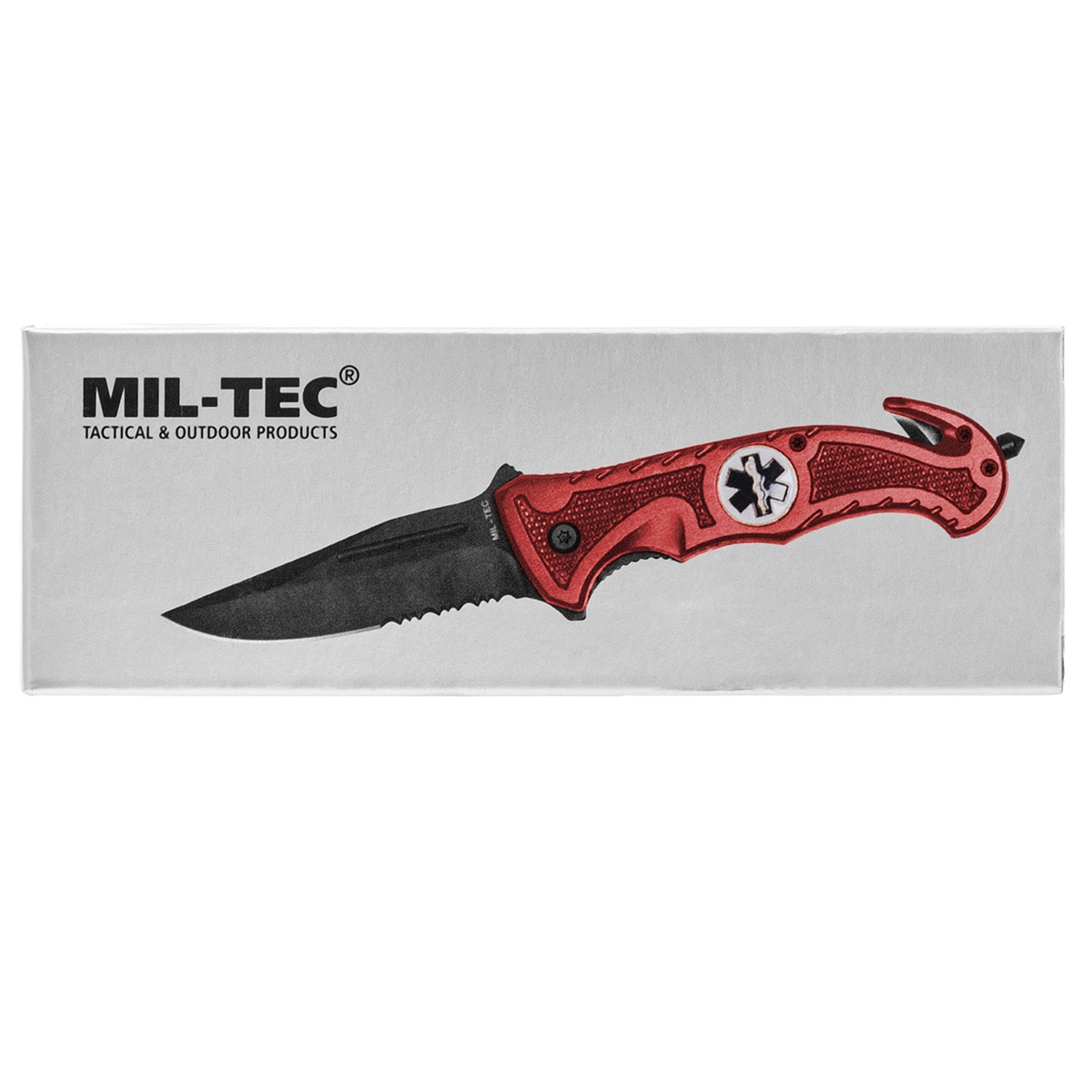 Складаний рятувальний ніж Mil-Tec Rescue Red