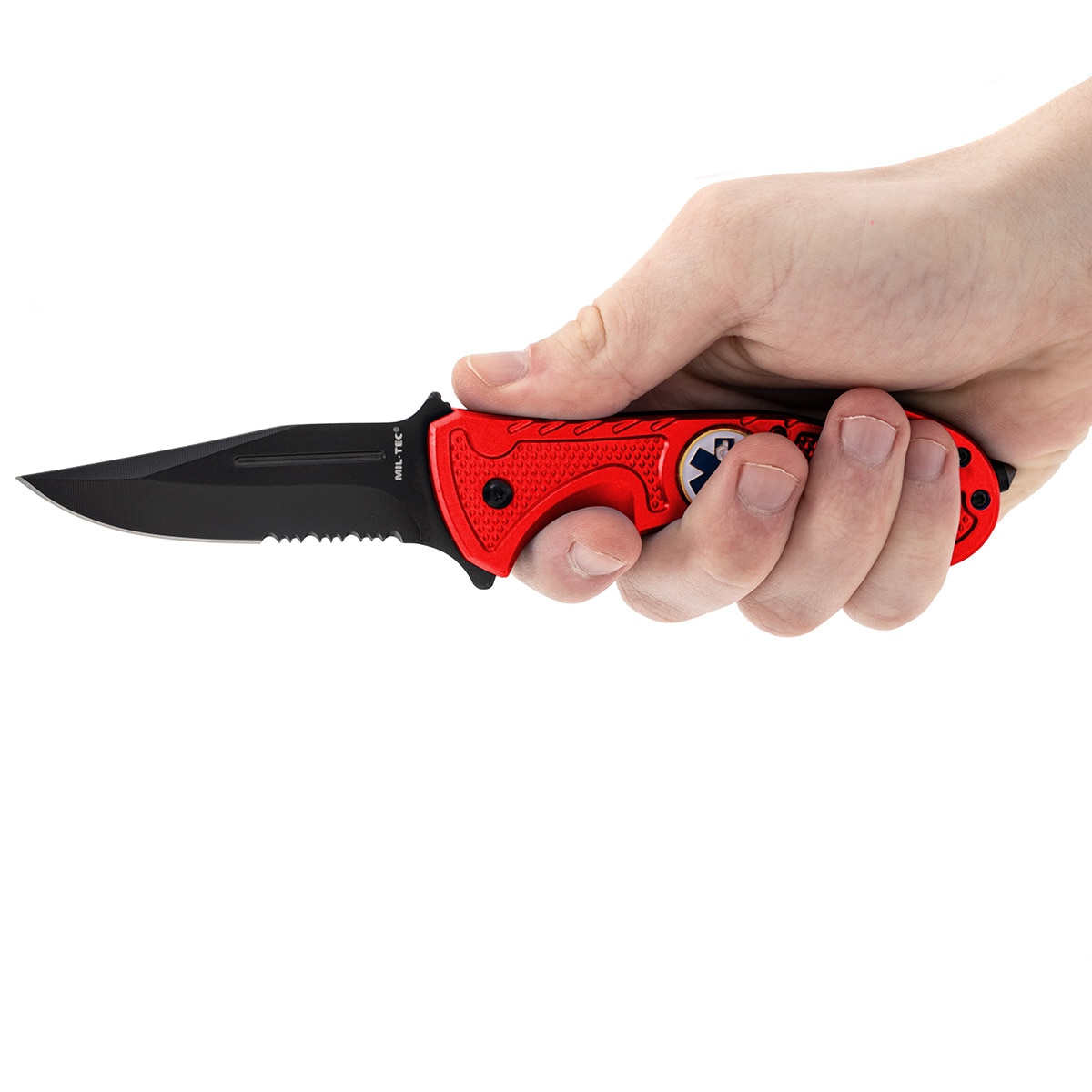 Складаний рятувальний ніж Mil-Tec Rescue Red