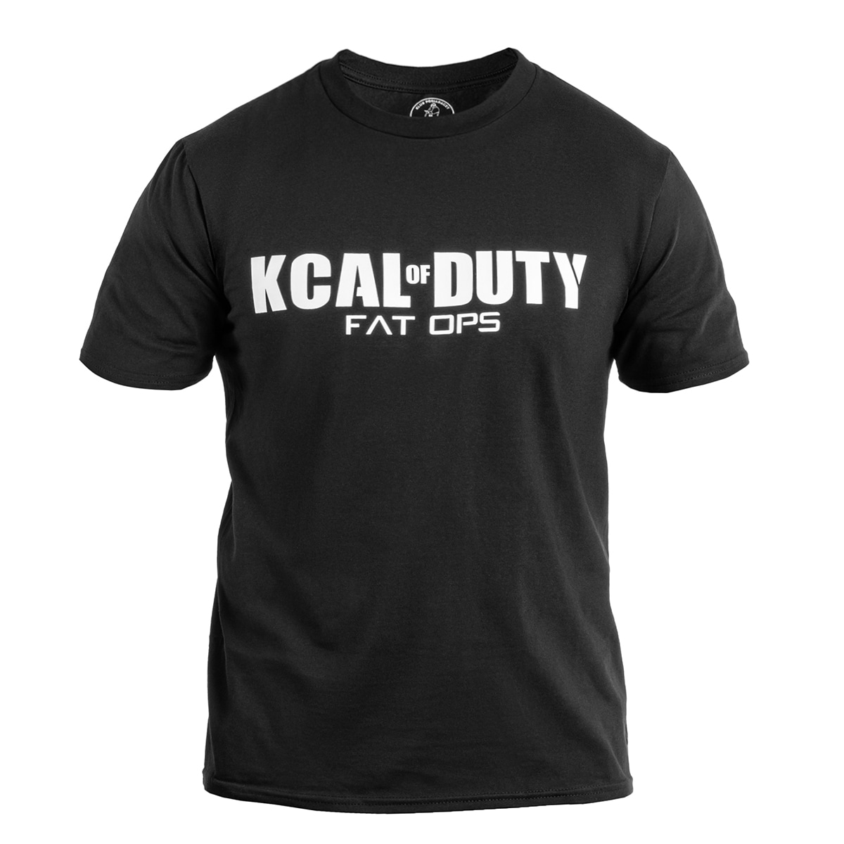 Koszulka T-shirt Kałdun Kcal Of Duty - Czarna