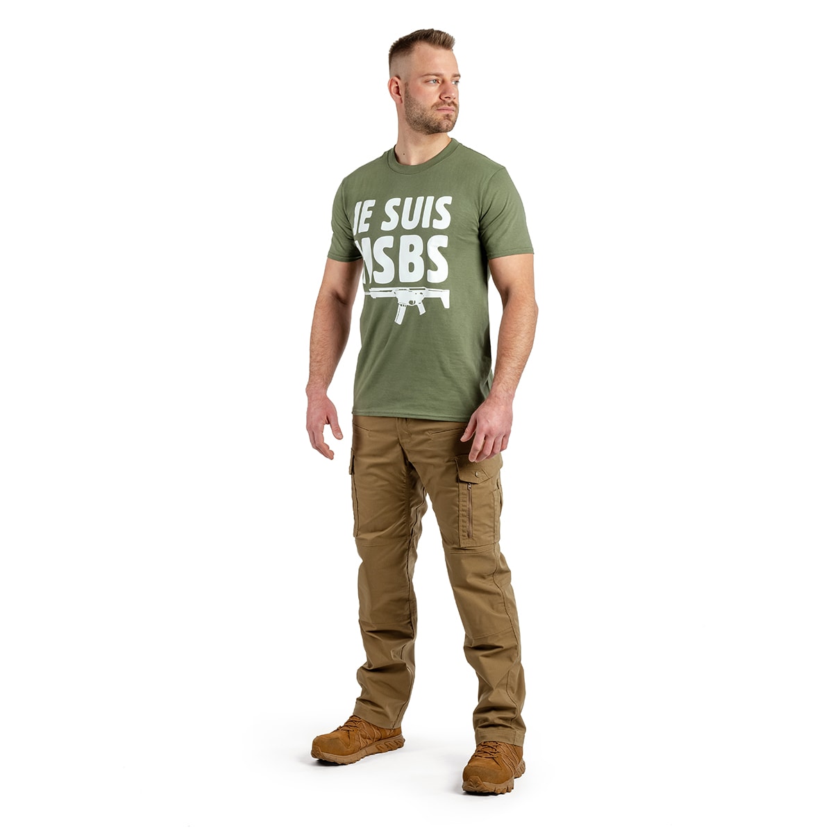 Koszulka T-shirt Kałdun Je Suis MSBS Grot - Zielona