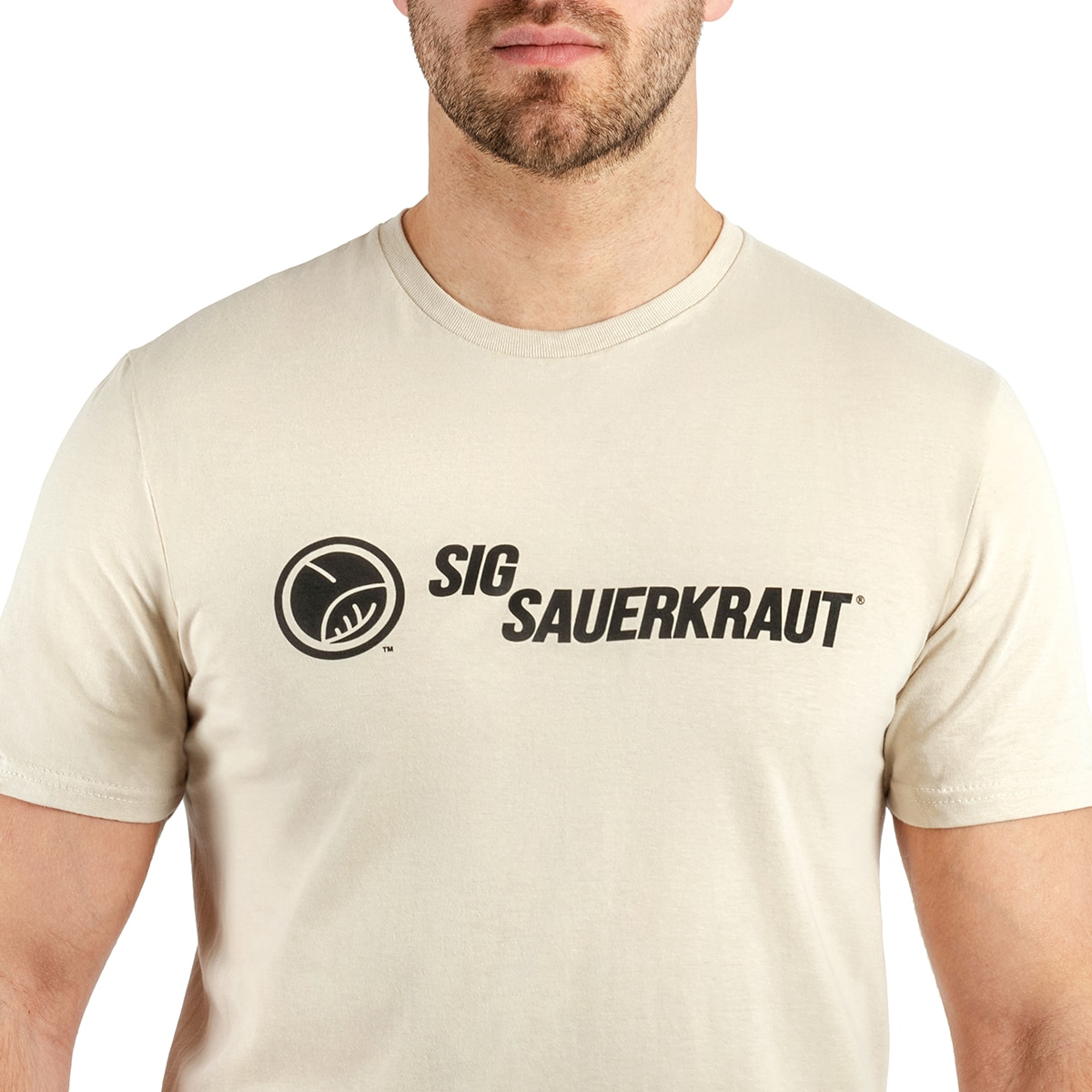 Koszulka T-shirt Kałdun Sig Sauerkraut - Piaskowa/Czarna