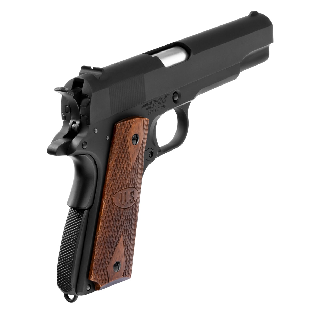 Pistolet GBB CyberGun Auto Ordnance M1911A1 - Matt Black Wood