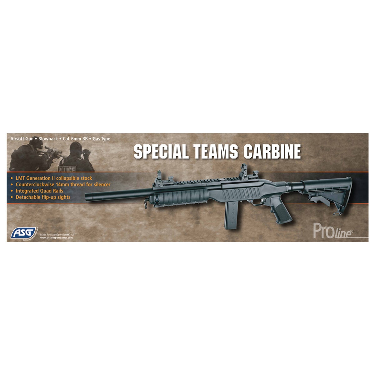 Karabin wyborowy GBB ASG Special Teams Carbine