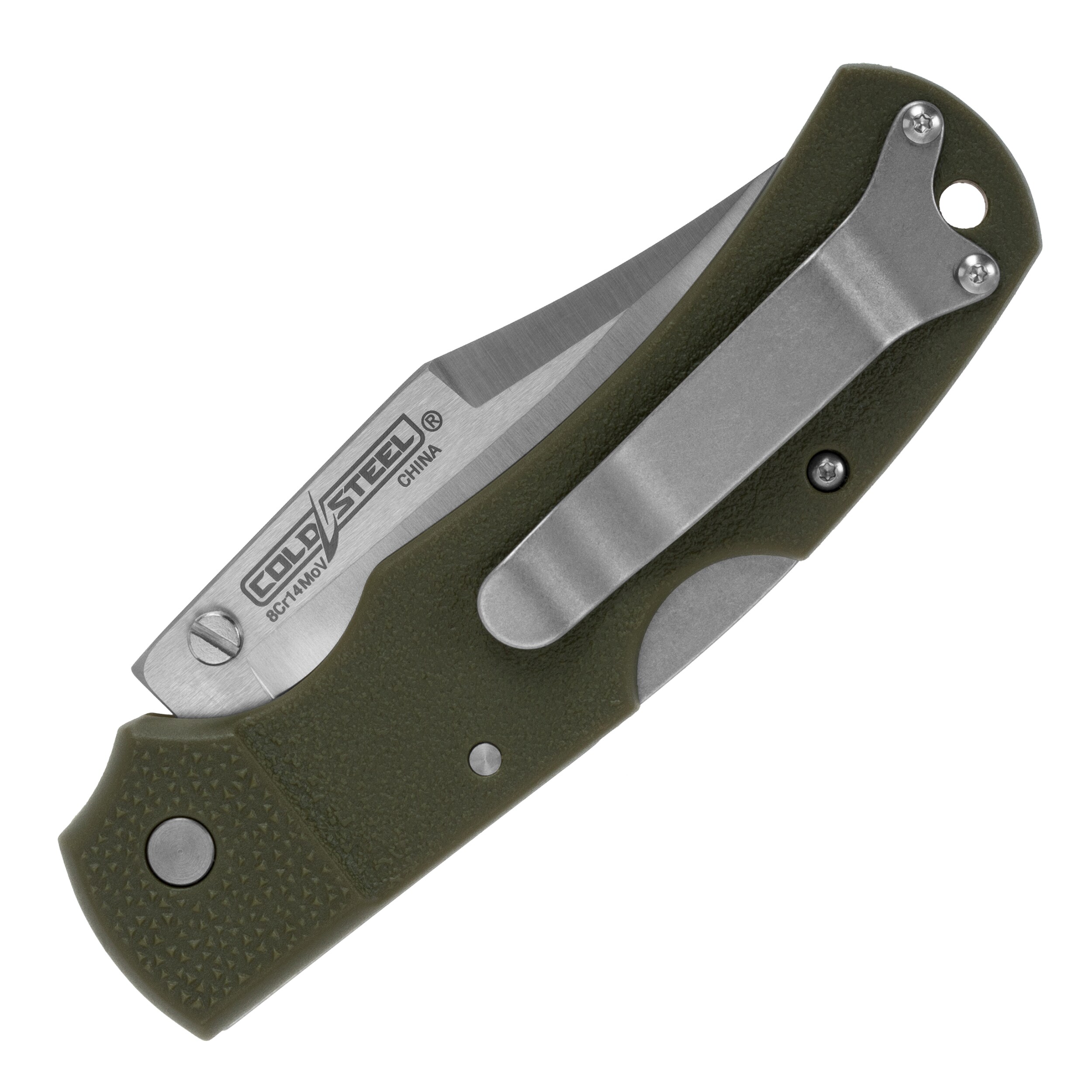 Nóż składany Cold Steel Double Safe Hunter 8Cr13MoV OD Green