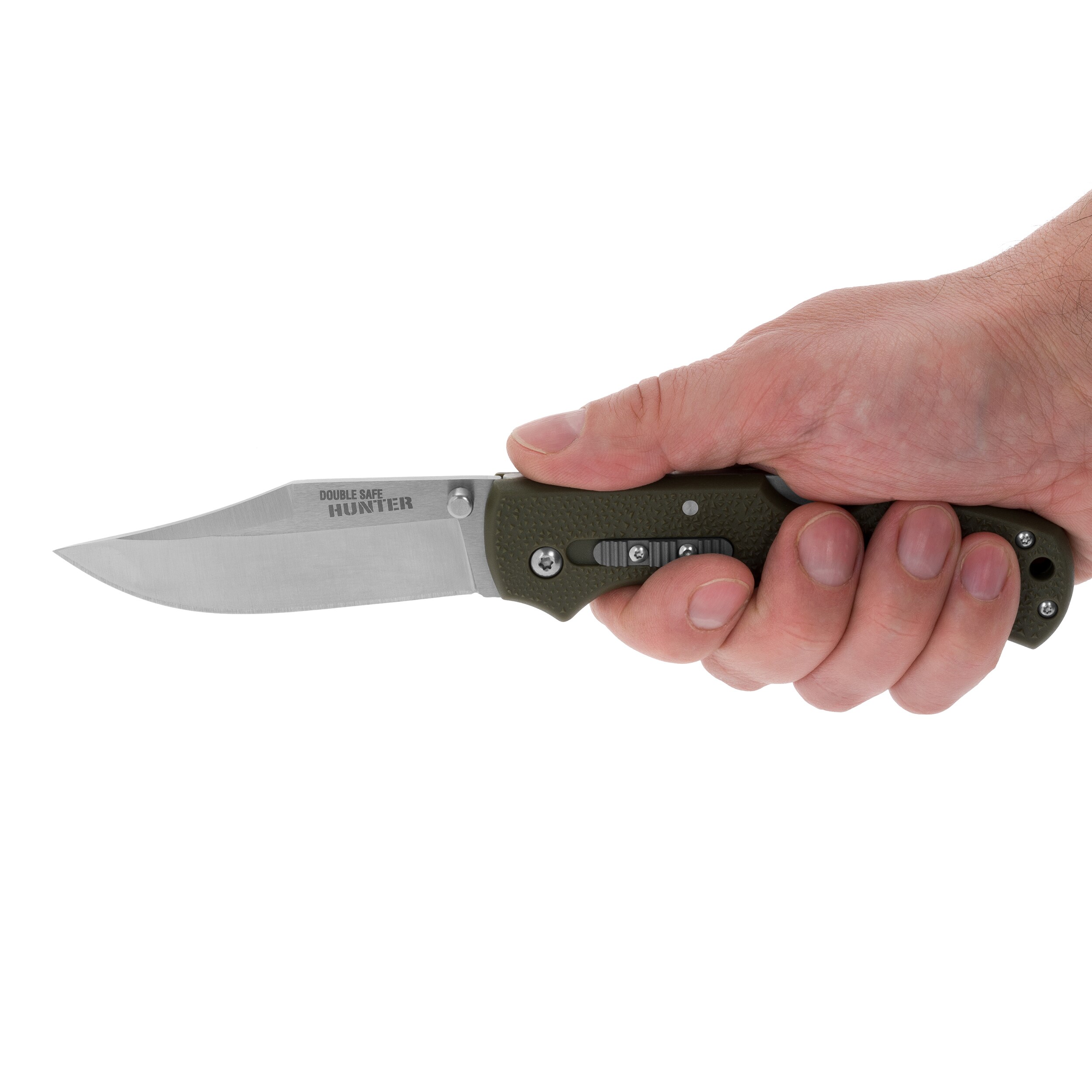 Nóż składany Cold Steel Double Safe Hunter 8Cr13MoV OD Green