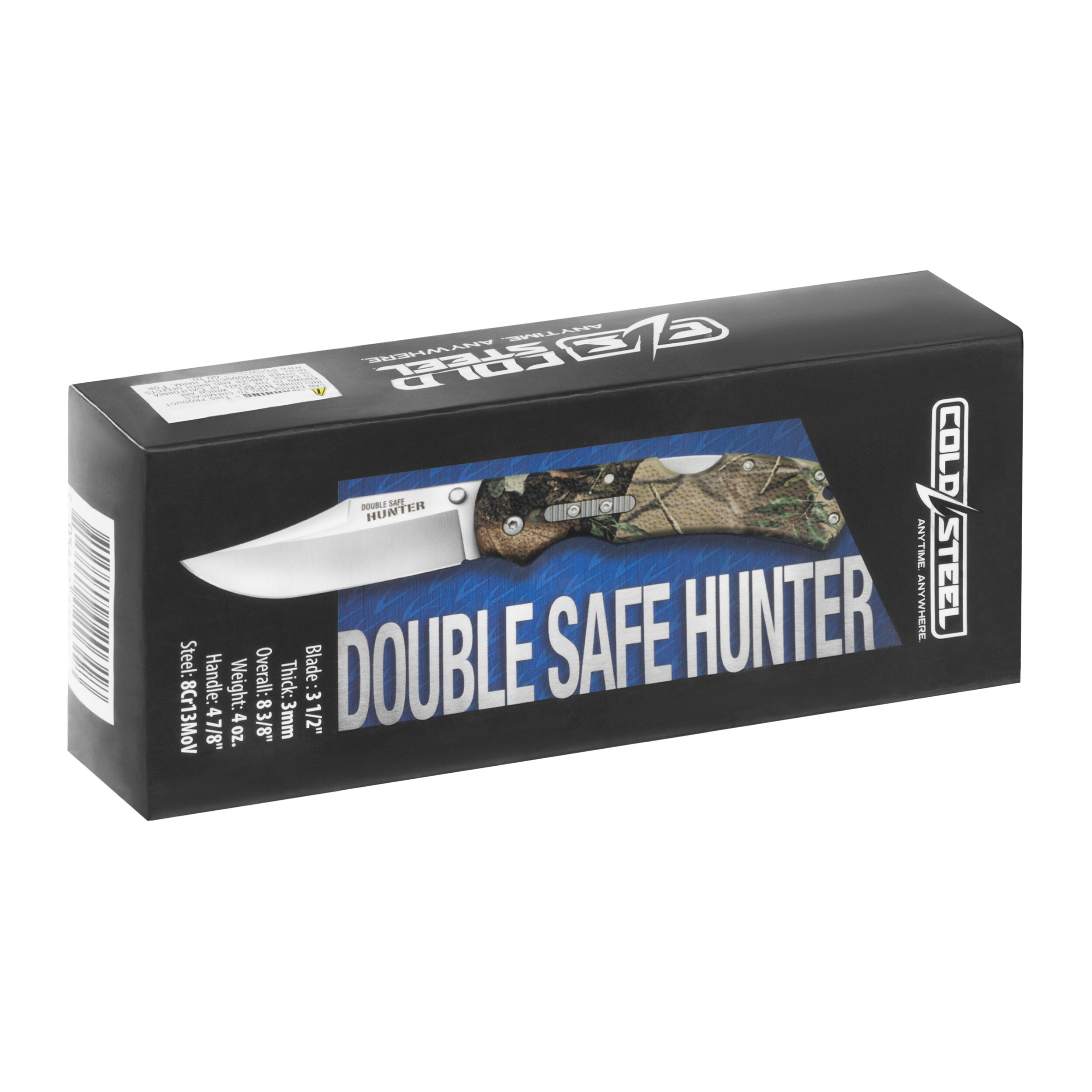 Складний ніж Cold Steel Double Safe Hunter - Camo Metal Clip Folder 8Cr13MoV