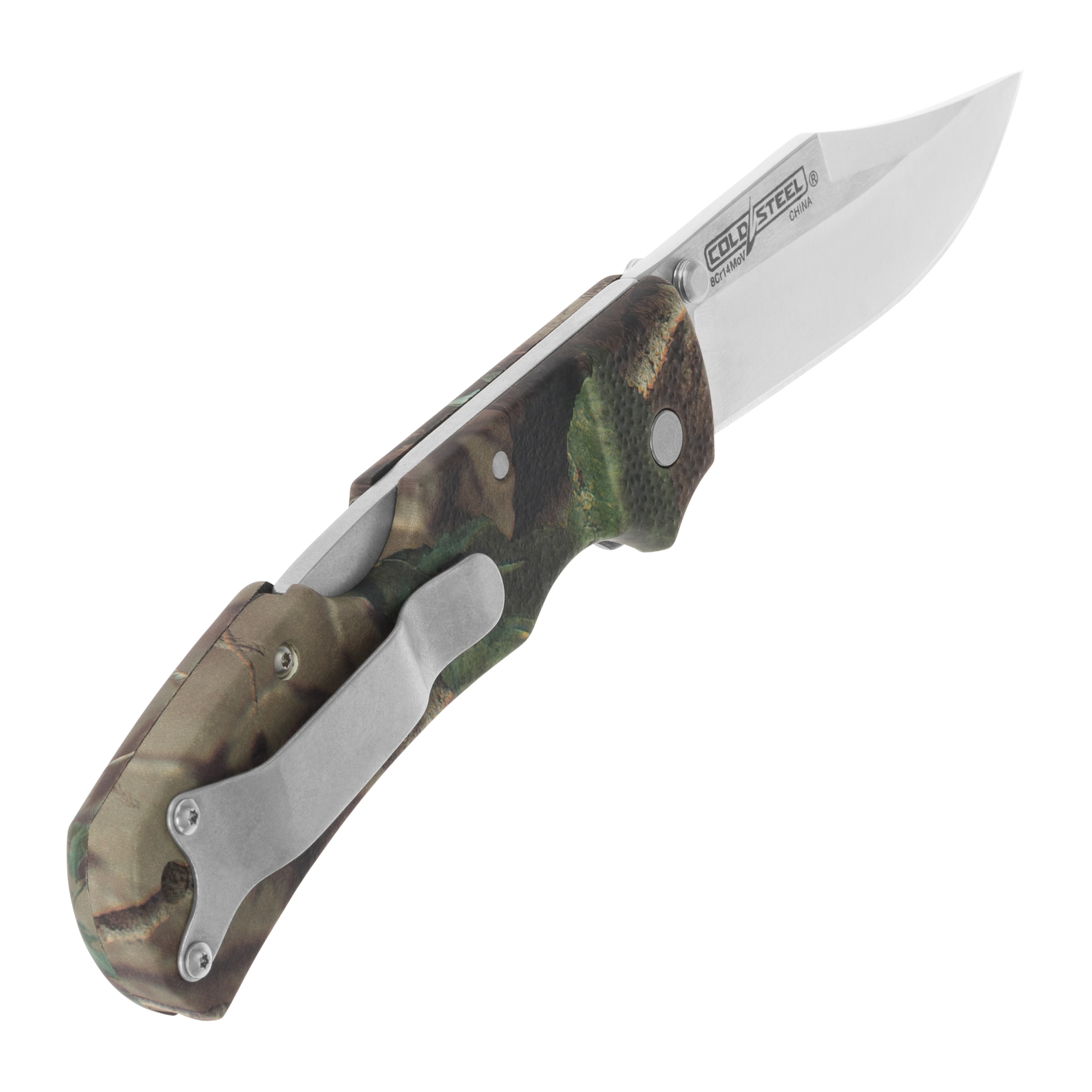 Складний ніж Cold Steel Double Safe Hunter - Camo Metal Clip Folder 8Cr13MoV