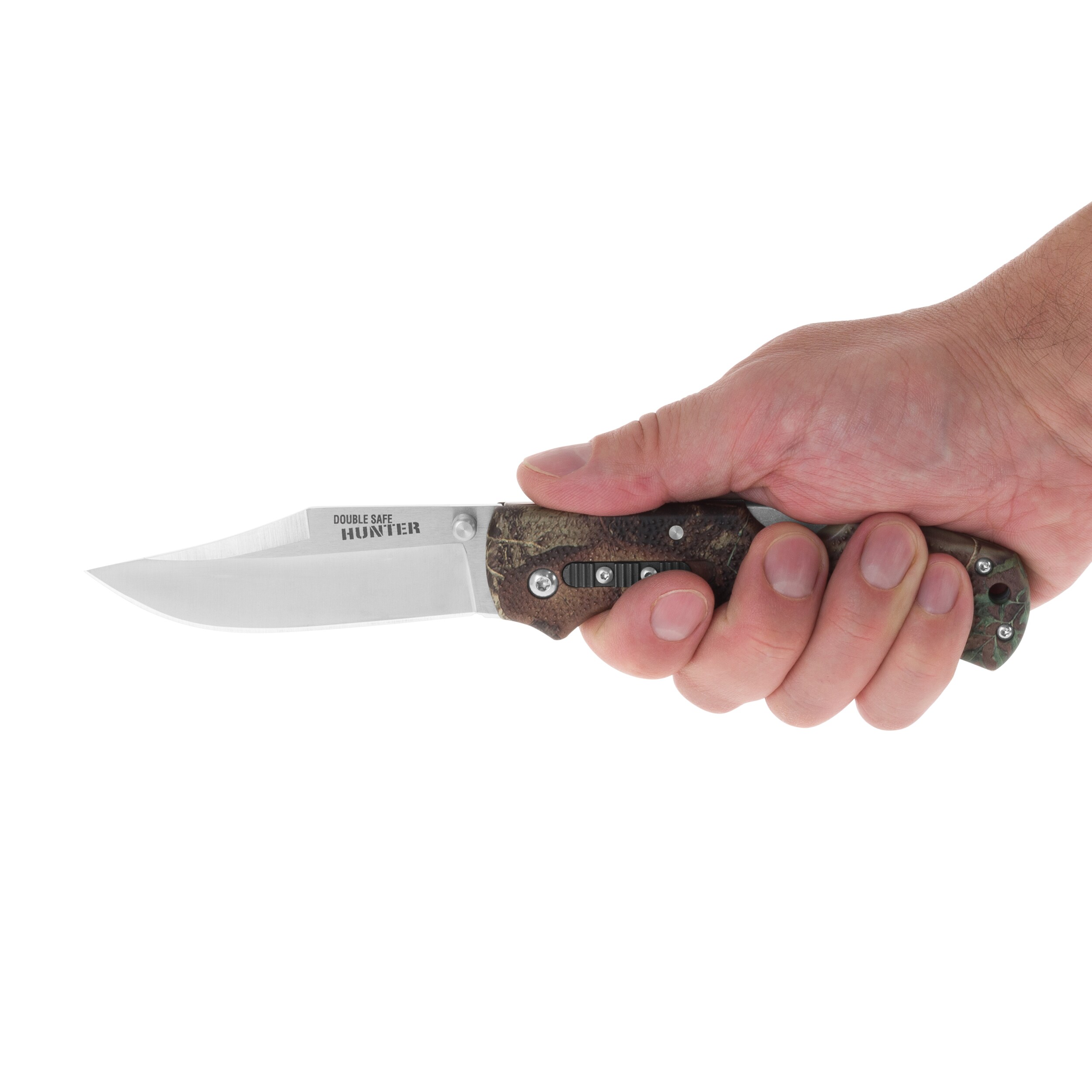 Складний ніж Cold Steel Double Safe Hunter - Camo Metal Clip Folder 8Cr13MoV