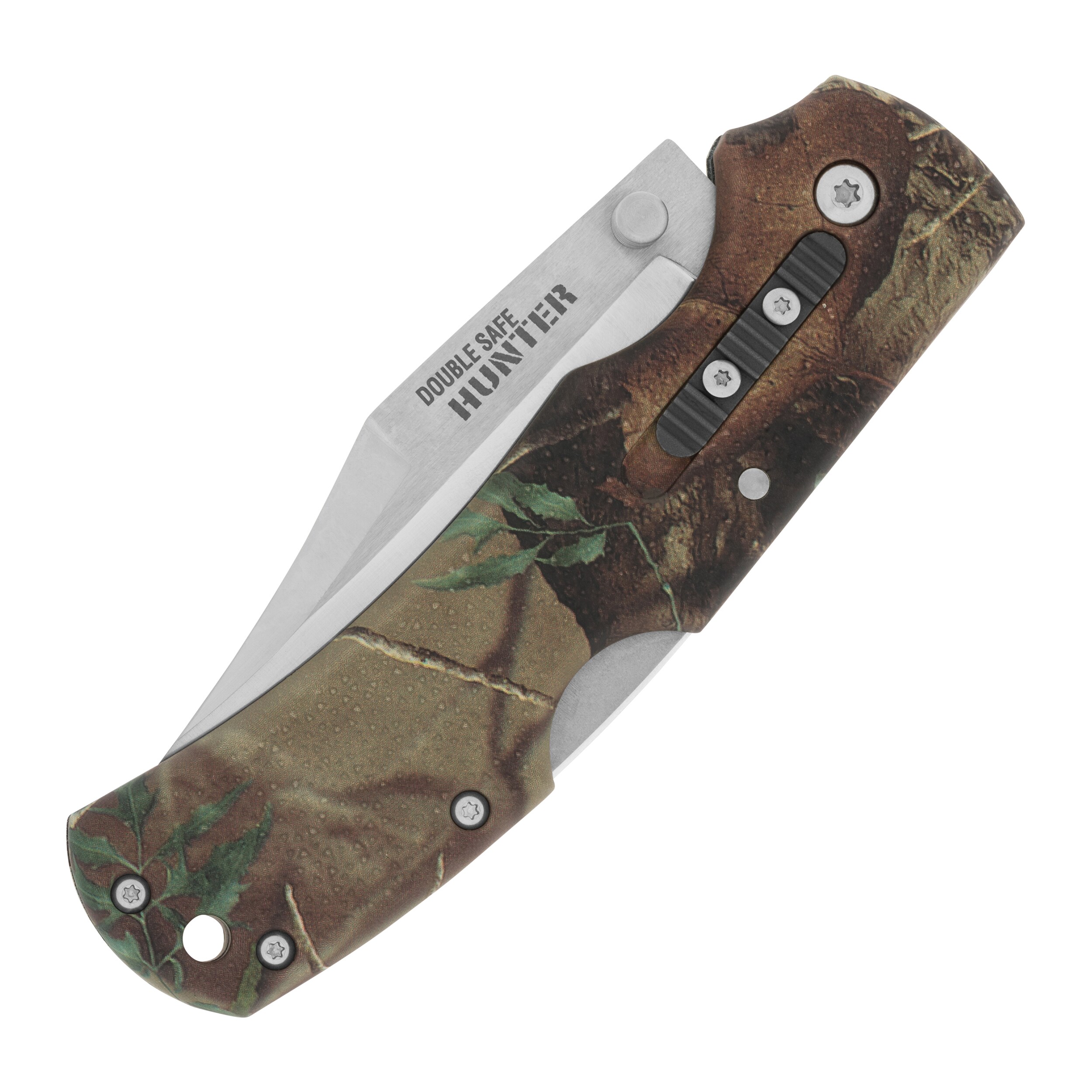 Складний ніж Cold Steel Double Safe Hunter - Camo Metal Clip Folder 8Cr13MoV