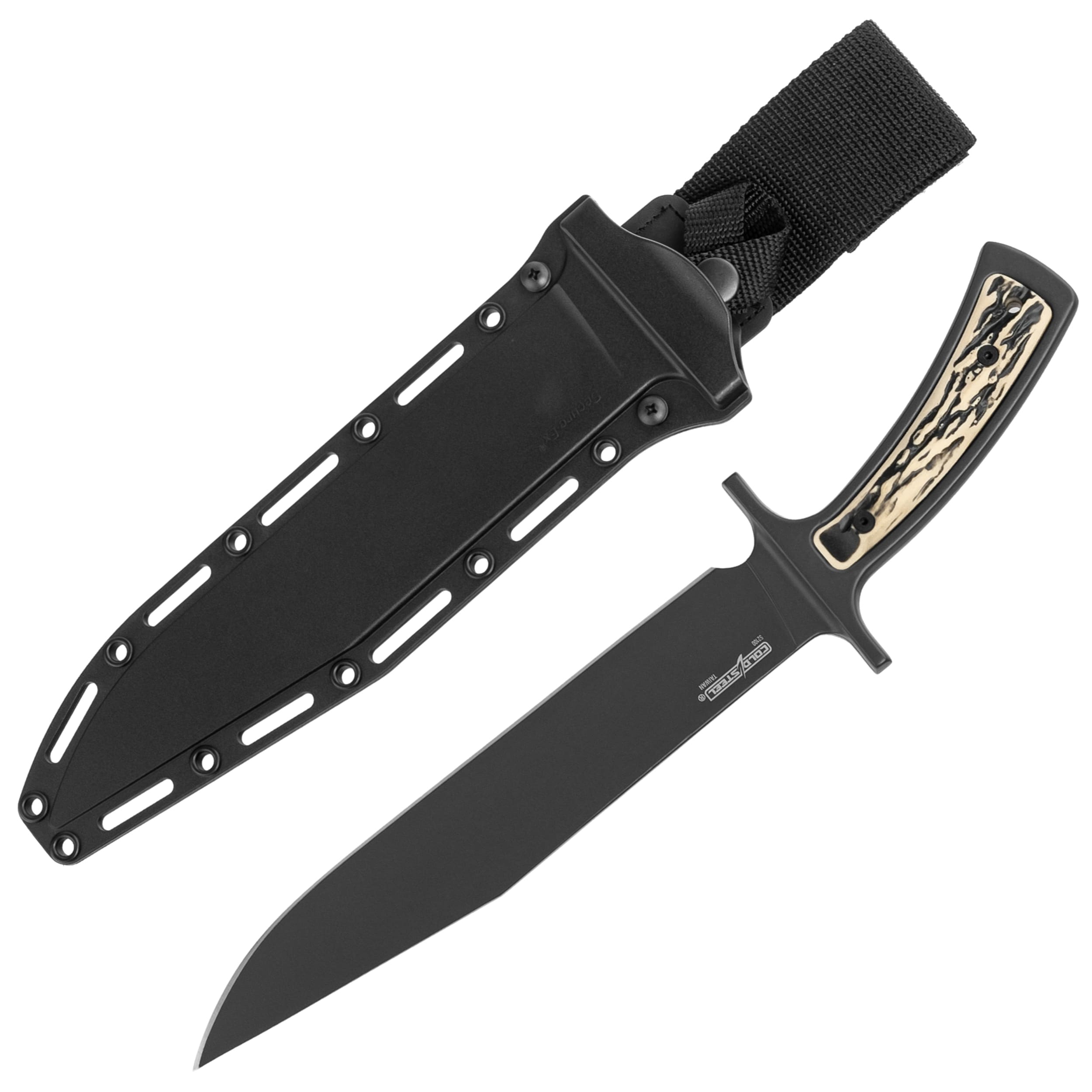 Ніж Cold Steel Drop Forged Bowie 52100 Чорний