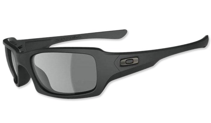 Okulary przeciwsłoneczne Oakley - SI Fives Squared Matte Black - Warm Grey